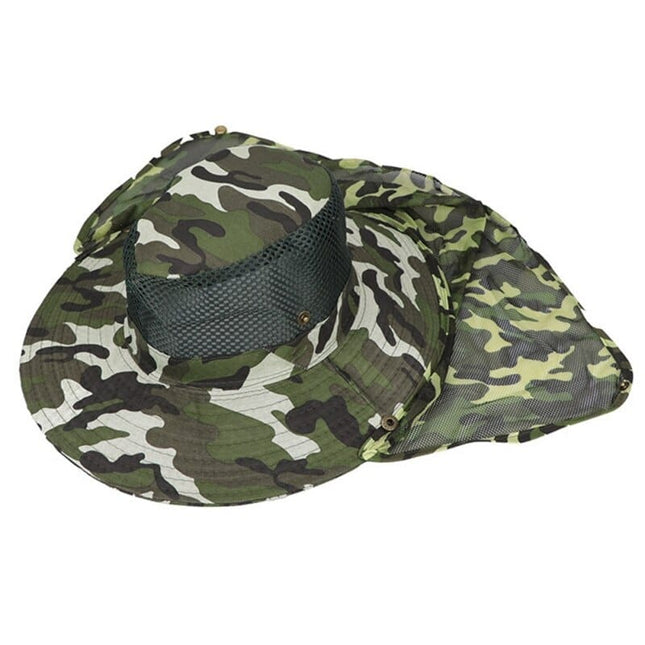 Camouflage Fishing Cap with Neck Protection - wnkrs