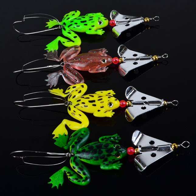 Soft Rubber Frogs Fishing Lure Set - wnkrs