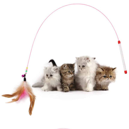 Cat's Colorful Feather Toy - wnkrs