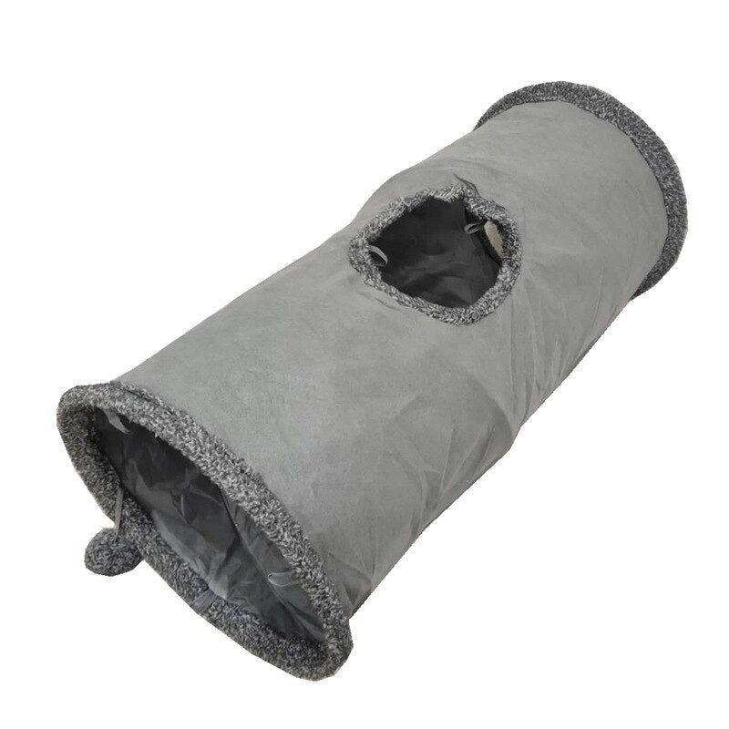 Grey Design Tunnel Toy for Cats