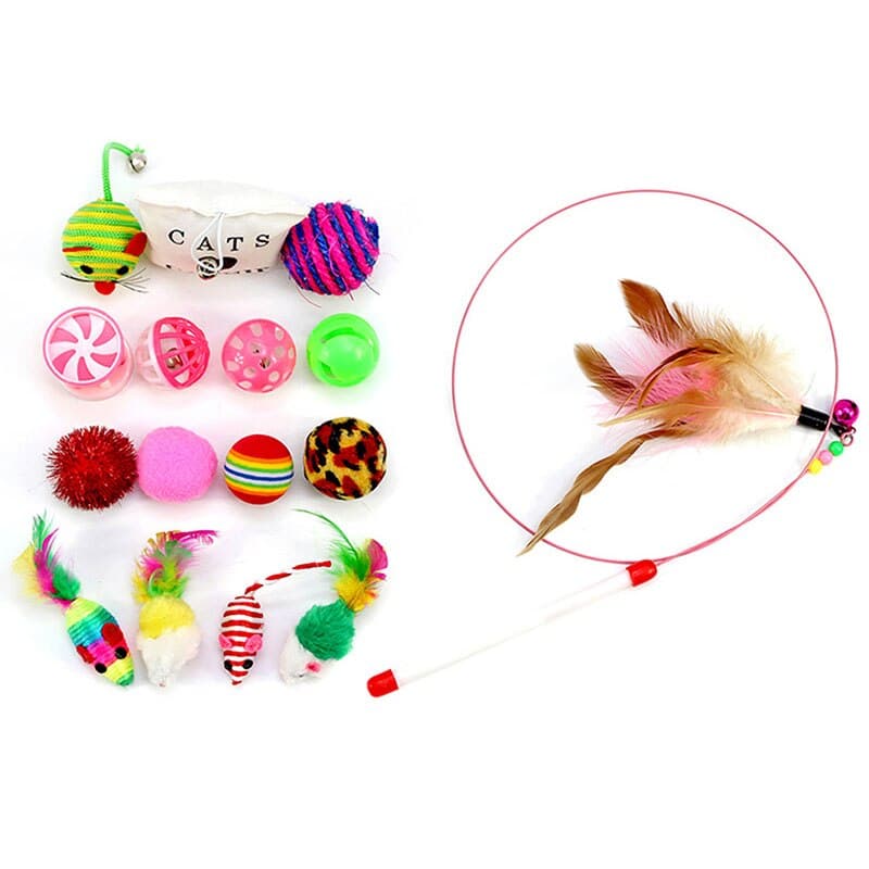 Feather Toy 16 Pcs Set