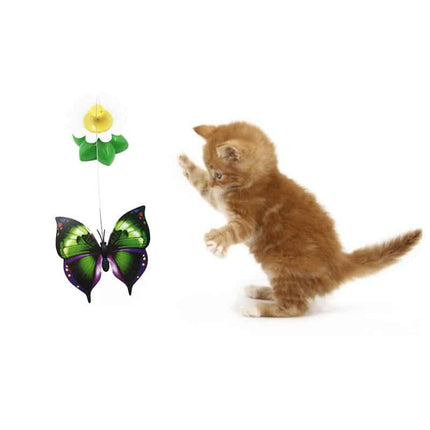 Colorful Rotating Butterfly Cat Toy - wnkrs