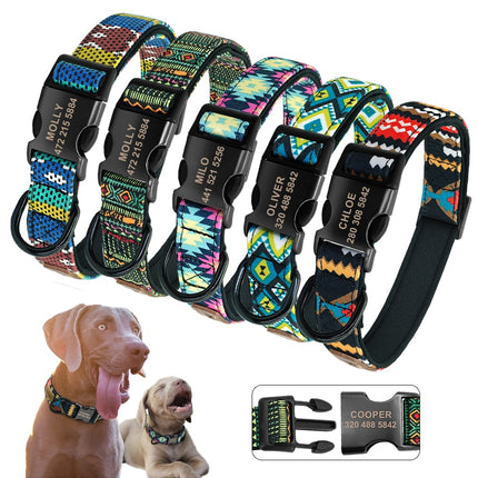 Personalized Nylon Dog Tag Collar - wnkrs