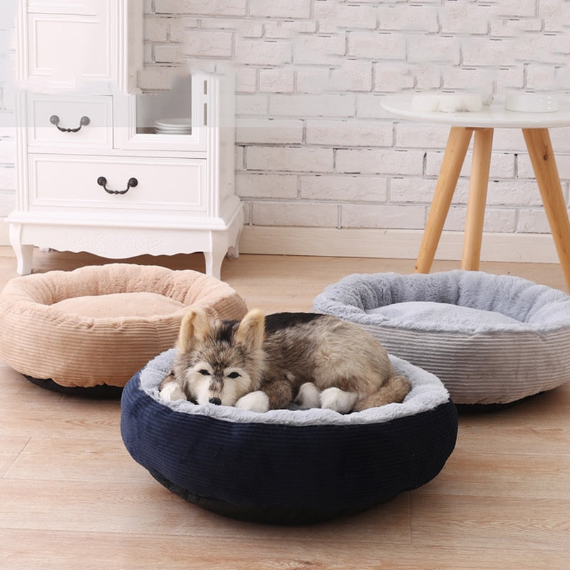 Soft Pet Bed with Detachable Cushion