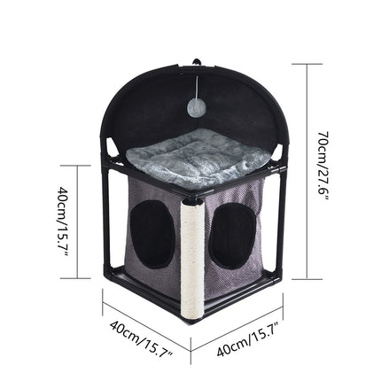 Two Layers Scratching House Toy for Cats - wnkrs