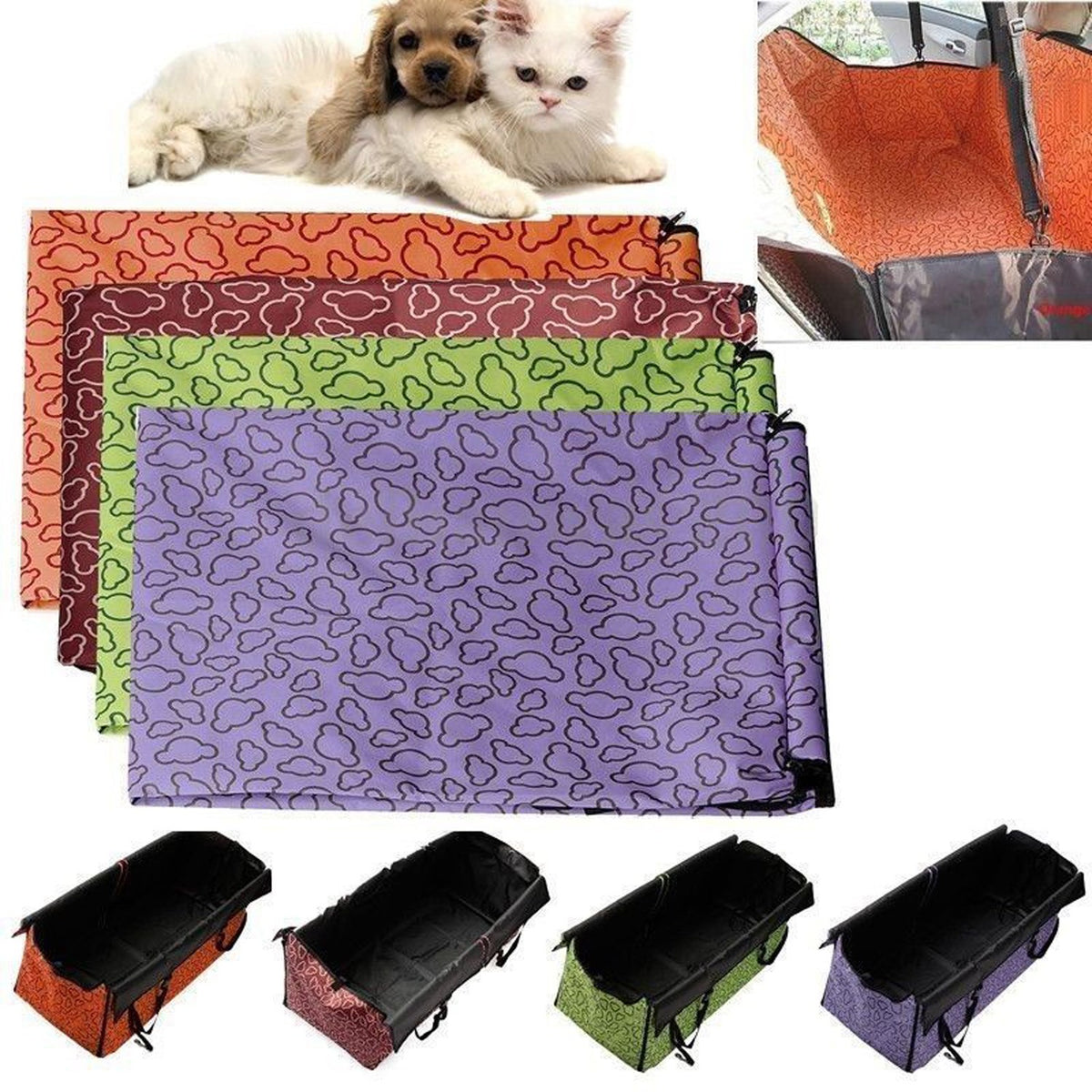 Car Back Seat Plastic Dog's Cover Mat