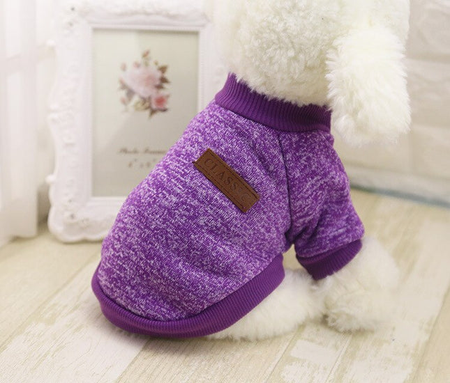 Warm Cotton Melange Color Dog’s Sweater - wnkrs