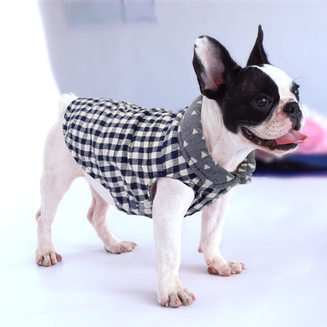 Plaid Print Vest for Dogs - wnkrs