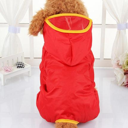 Hooded Dog Raincoat with Peak - wnkrs