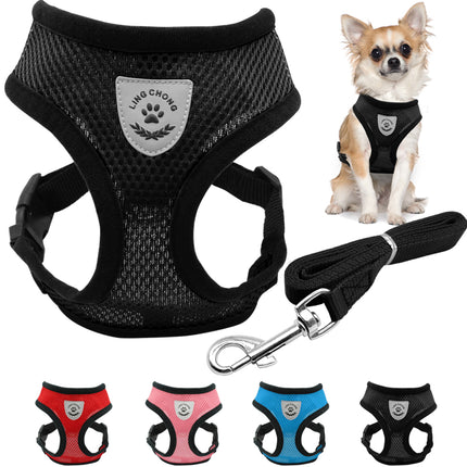 Breathable Small Dog & Puppy Harness & Leash - wnkrs