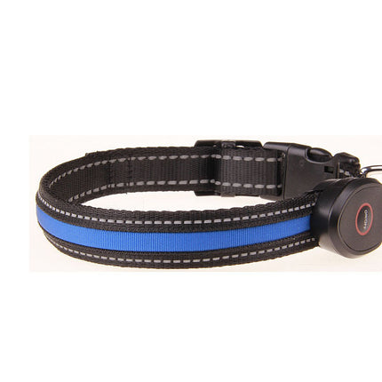 Cute Rechargeable LED Luminous Nylon Dog Collar - wnkrs