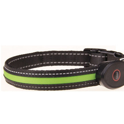 Cute Rechargeable LED Luminous Nylon Dog Collar - wnkrs