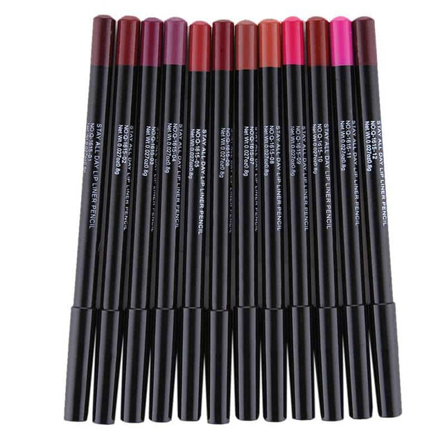12 Piece of Professional Multifunctional Lip Liner - wnkrs