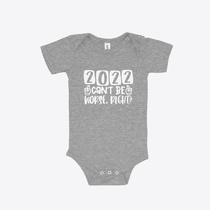 2022 Can't Be Worse Baby Triblend One Piece - wnkrs