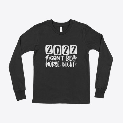 2022 Can't Be Worse Kids' Jersey Long Sleeve T-Shirt - wnkrs