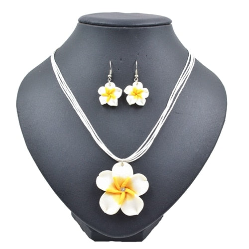 Girls' Floral Necklace and Earrings