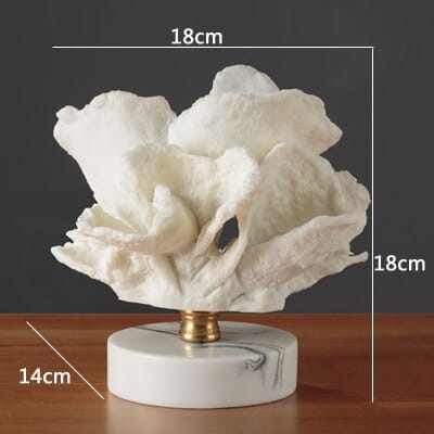 Nordic Styled Creative Coral Ornament in White - wnkrs