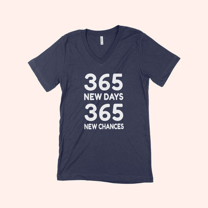 365 New Chances Unisex Jersey V-Neck T-Shirt - wnkrs
