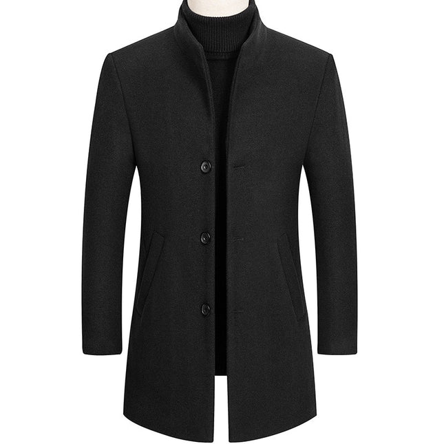 Men's Thick Stand Collar Coat