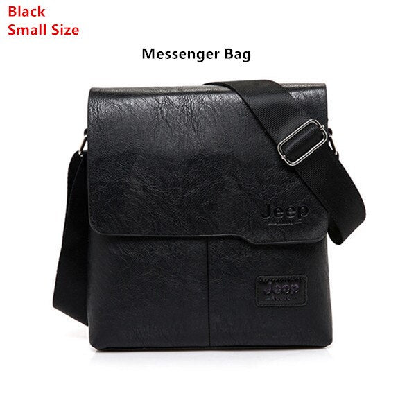 Men's Leather Messenger Bag with Phone Case - Wnkrs