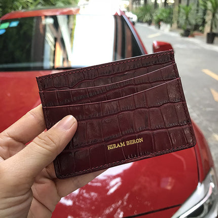 Elegant Patent Genuine Leather Women's Cardholder - Wnkrs