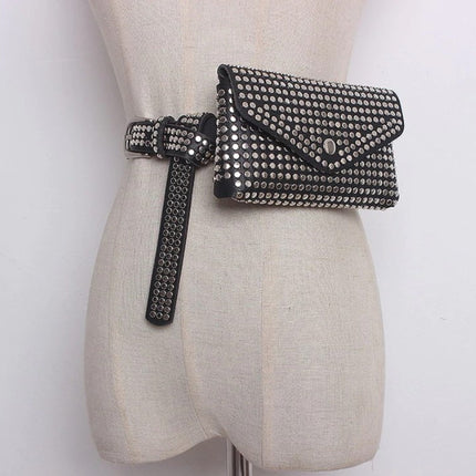 Women's Glam Rock Rivet Belt Bag - Wnkrs