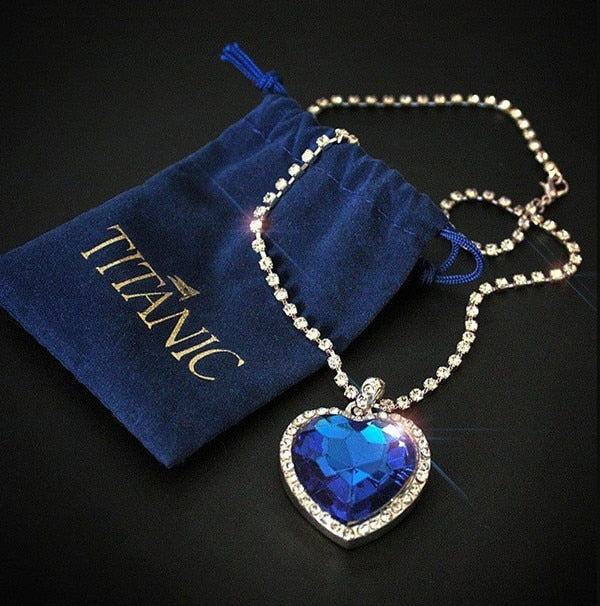 Women's Heart of Ocean Style Pendant Necklace - Wnkrs