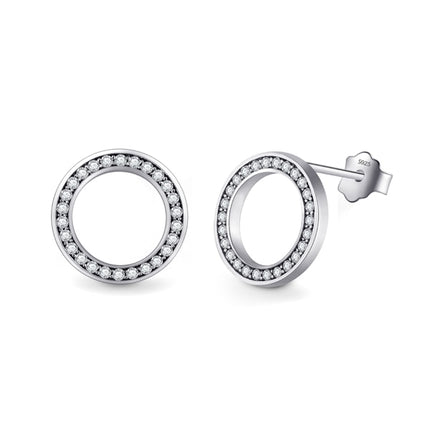 925 Sterling Silver Earrings with Crystal Zircon - wnkrs