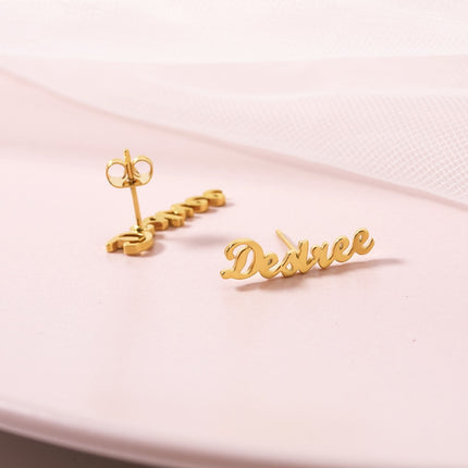 Personalized Name Earrings For Women - Wnkrs