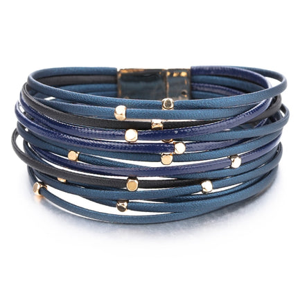 Boho Genuine Leather Bracelet for Women - Wnkrs