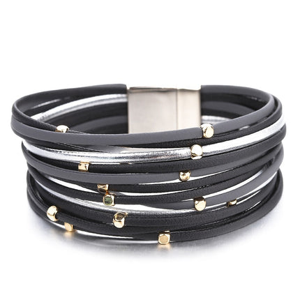 Boho Genuine Leather Bracelet for Women - Wnkrs