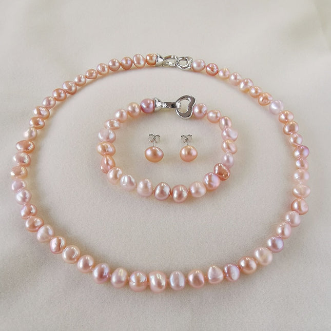 Women's Baroque Pearl Jewelry Set - Wnkrs