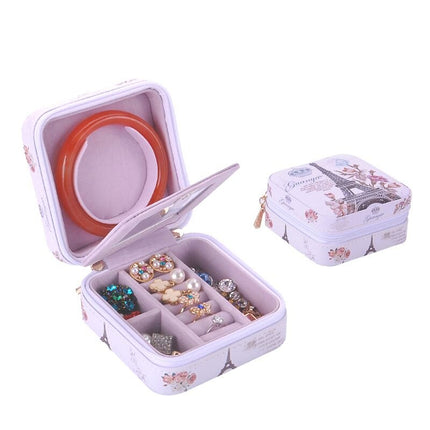 PU Leather Fashion Casket Mini Jewelry Storage Box - Wnkrs