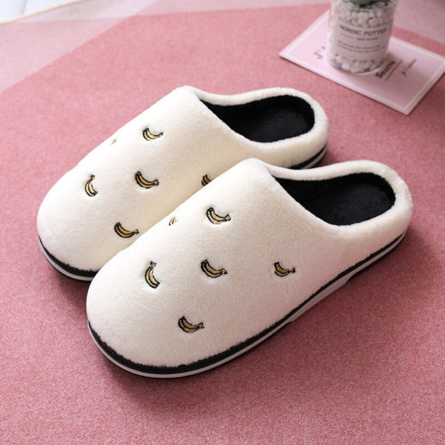 Anti-Slip Berry Patterned Warm Plush Slippers - Wnkrs