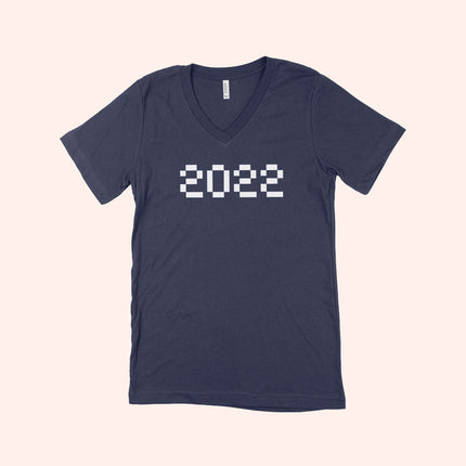 2022 Pixels Unisex Jersey V-Neck T-Shirt - wnkrs