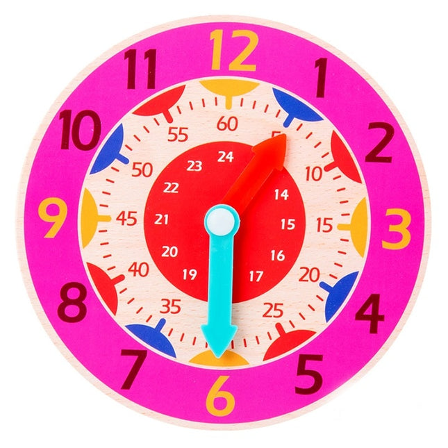 Colorful Wooden Clock Toy - wnkrs