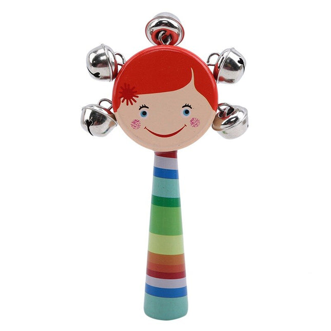 Kids' Colorful Wooden Bell Toy - wnkrs