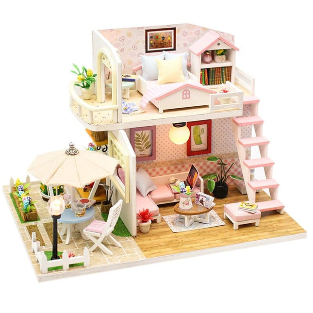 Miniature Chocolate Shop DIY Doll House with Furniture - wnkrs