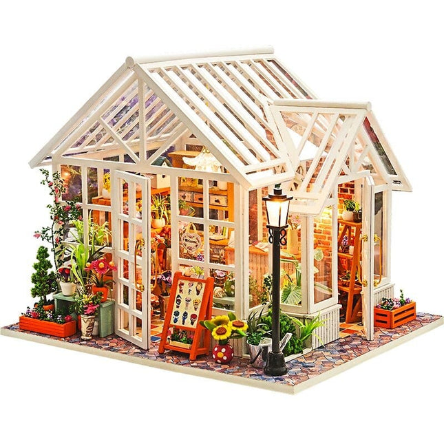 Miniature Wooden DIY Doll House with Furniture Kit - wnkrs