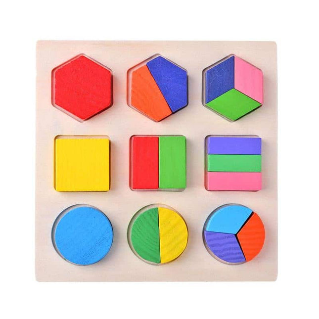 Geometric Educational Wooden Puzzle Toy - wnkrs