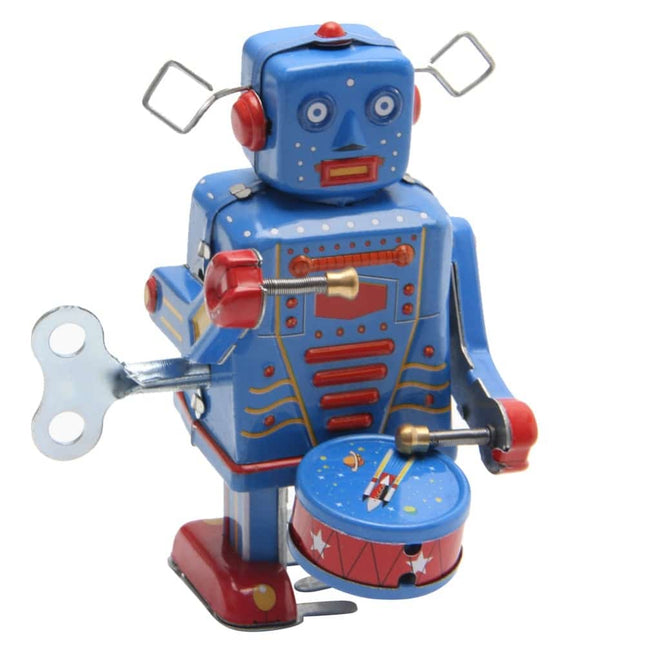 Kids Retro Clockwork Walking Robot Toy - wnkrs