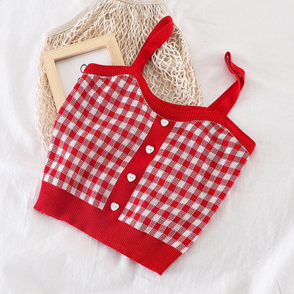 Women's Plaid Top with Buttons - Wnkrs