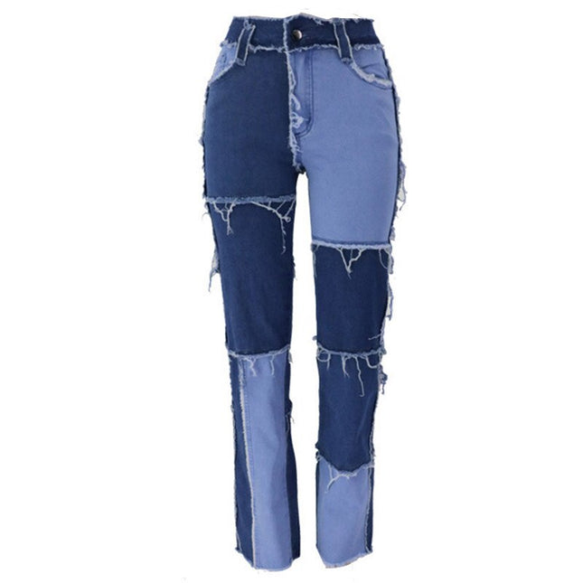 Women's Patchwork Jeans