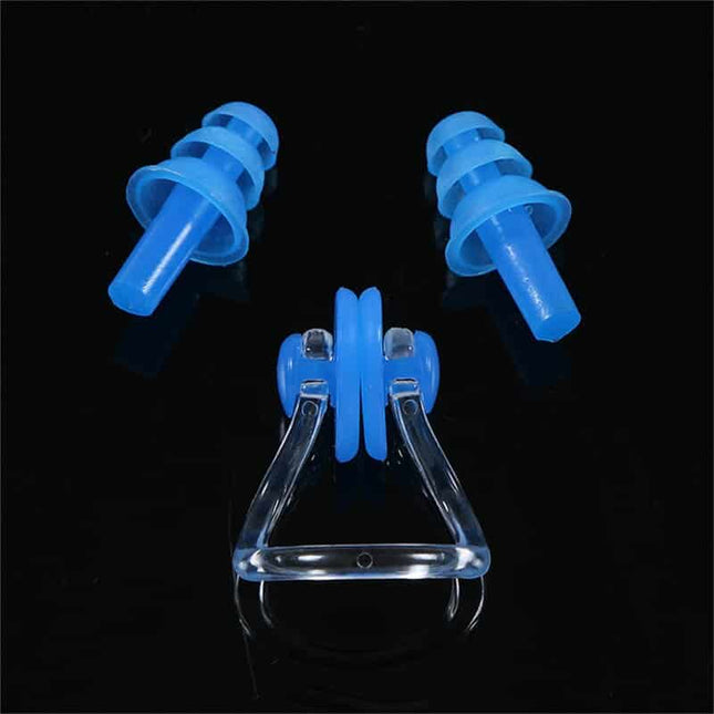 Soft Waterproof Silicone Swimming Nose Clip and Ear Plugs - Wnkrs