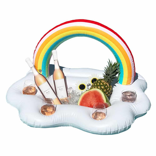 Inflatable Rainbow Cloud Drink Holder - wnkrs