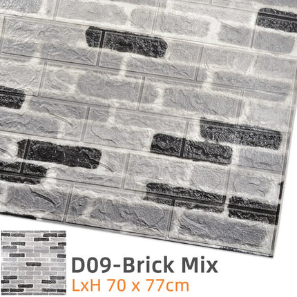 3D Brick Sticker Wallpaper for Walls and Ceiling - wnkrs