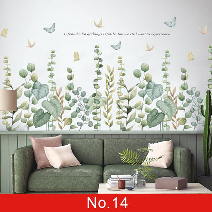 Green Leaves Wall Stickers - Wnkrs