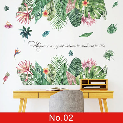 Green Leaves Wall Stickers - Wnkrs