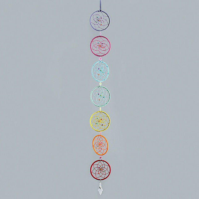 Colorful 7 Chakra Rings Dream Catcher - wnkrs