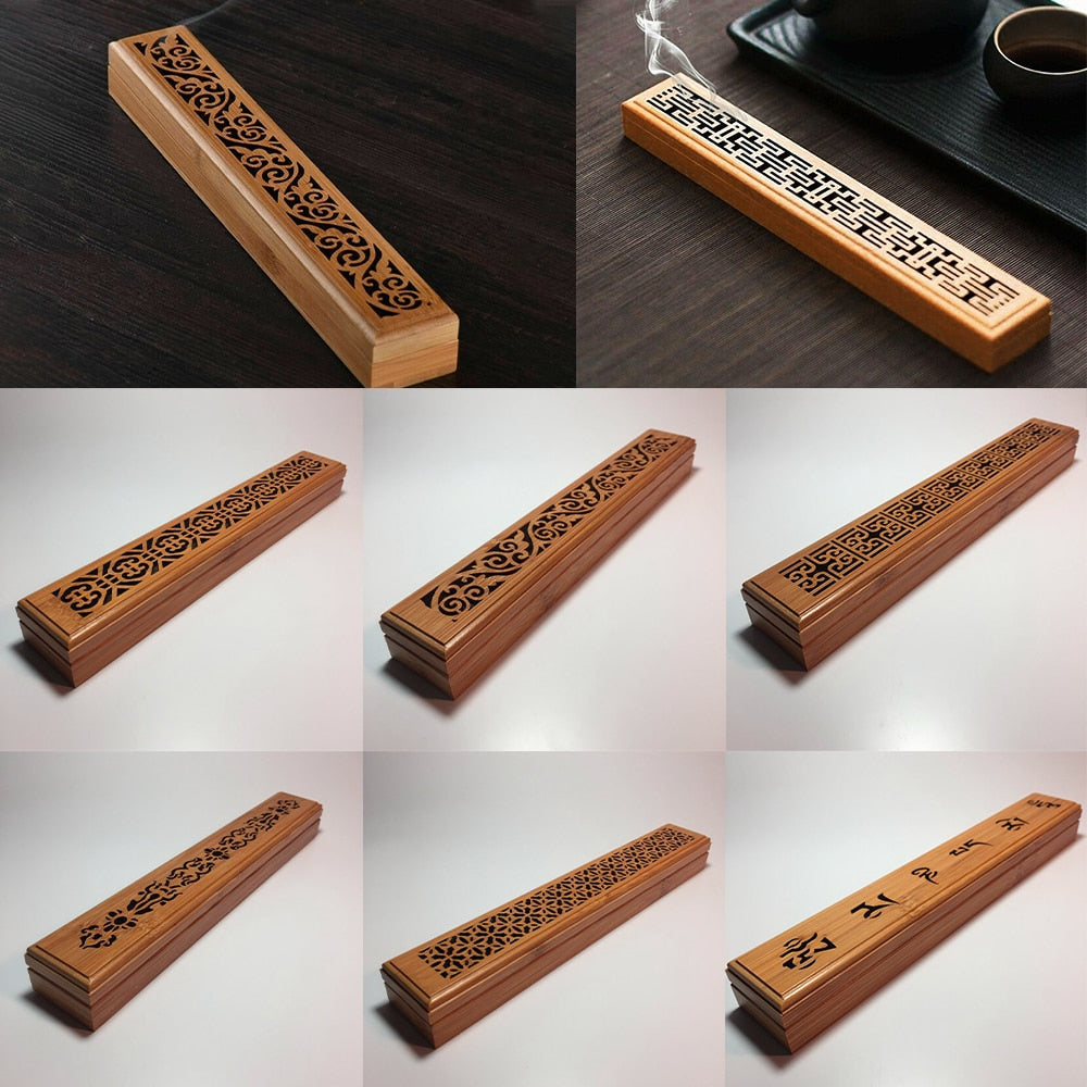 Bamboo Wood Incense Stick Holder